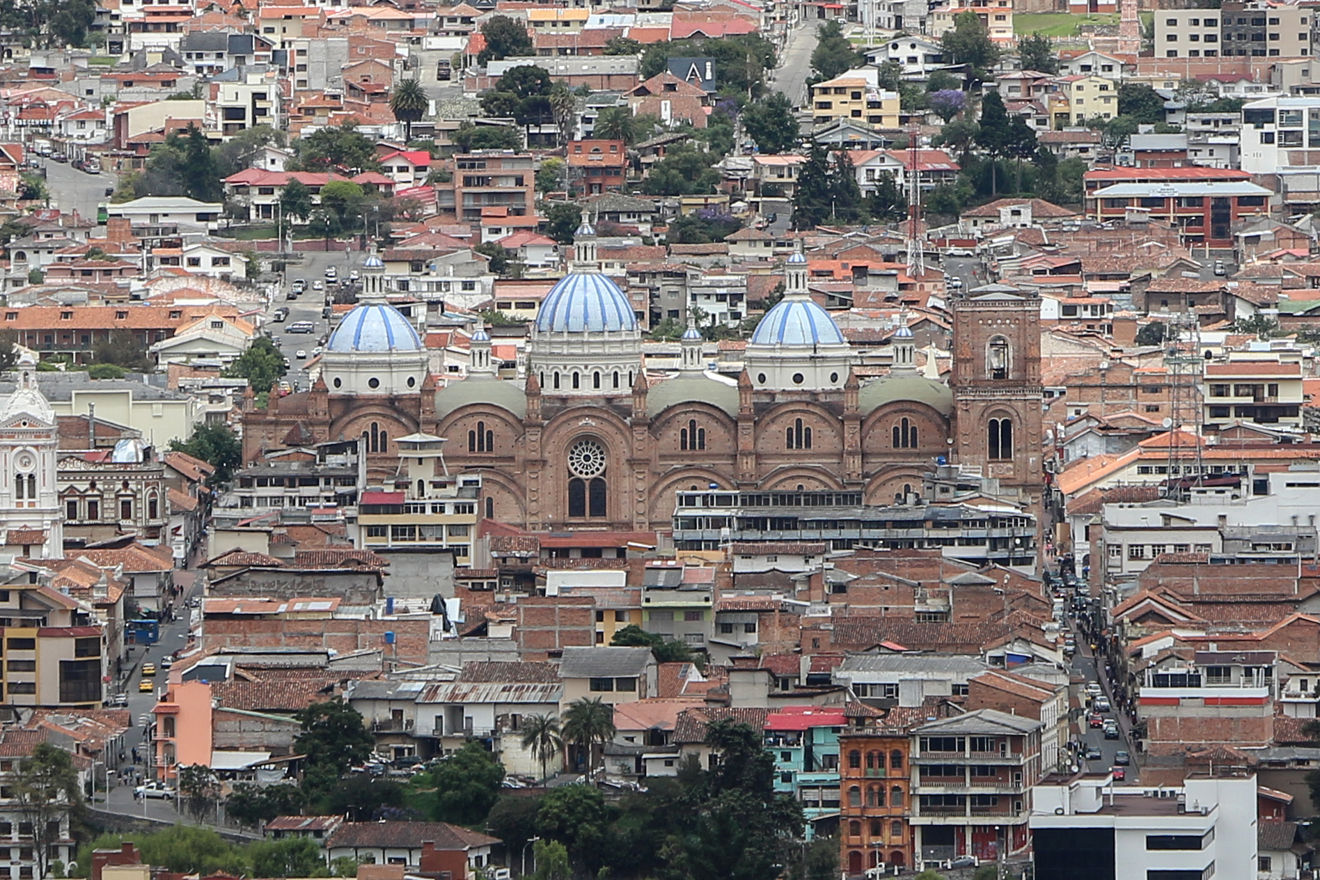 Catedral de Cuenca, Ecuador, fotografía real